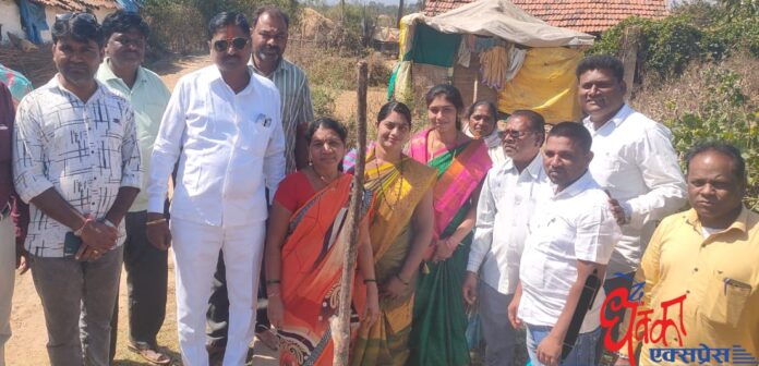 Bhumipujan of hand pump in Rajoli