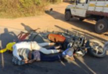 चारचाकी वाहनाची दुचाकीला जबर धडक : दोन जण जागीच ठार Accident Accident